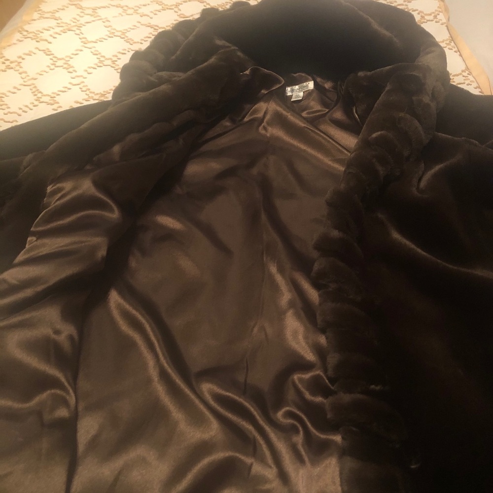Faux fur coat